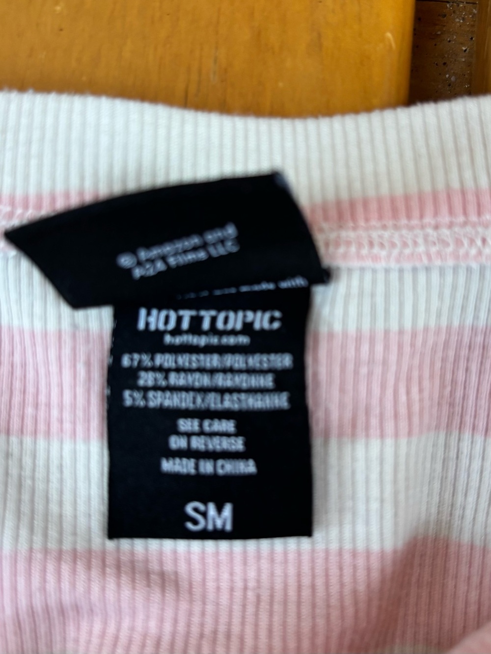 Hot Topic Hazbin Hotel Angel Dust Off-The-Shoulder Twofer Top Small - Picture 9 of 9